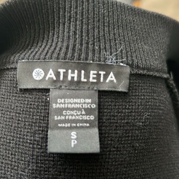 Athleta Sequoia black full zip sweater jacket ladies size‎ S - Picture 11 of 12